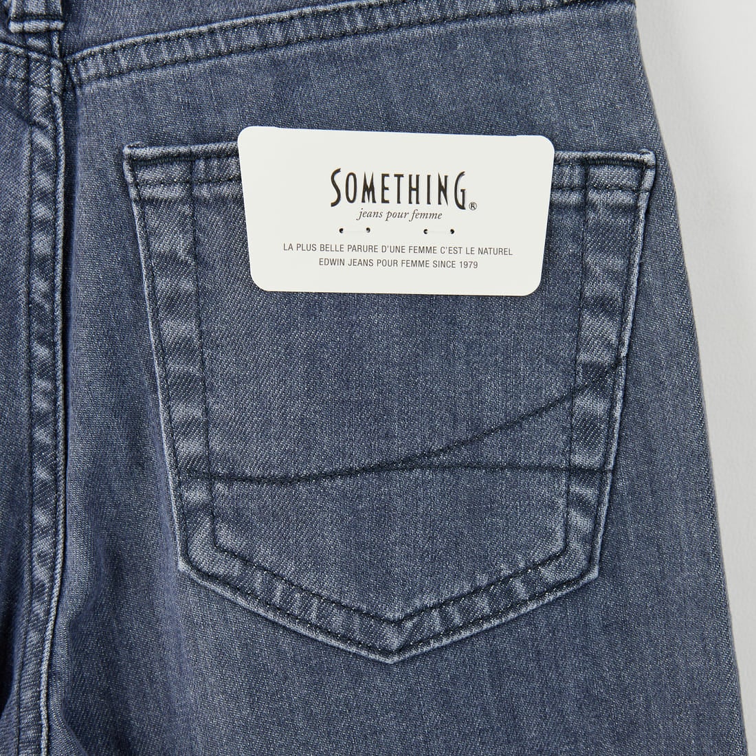 SOMETHING [サムシング] LISA ワイドデニムパンツ [SEA58] 281 GRAY