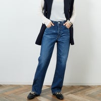 36 MID BLU&&モデル身長：160cm 着用サイズ：S&&