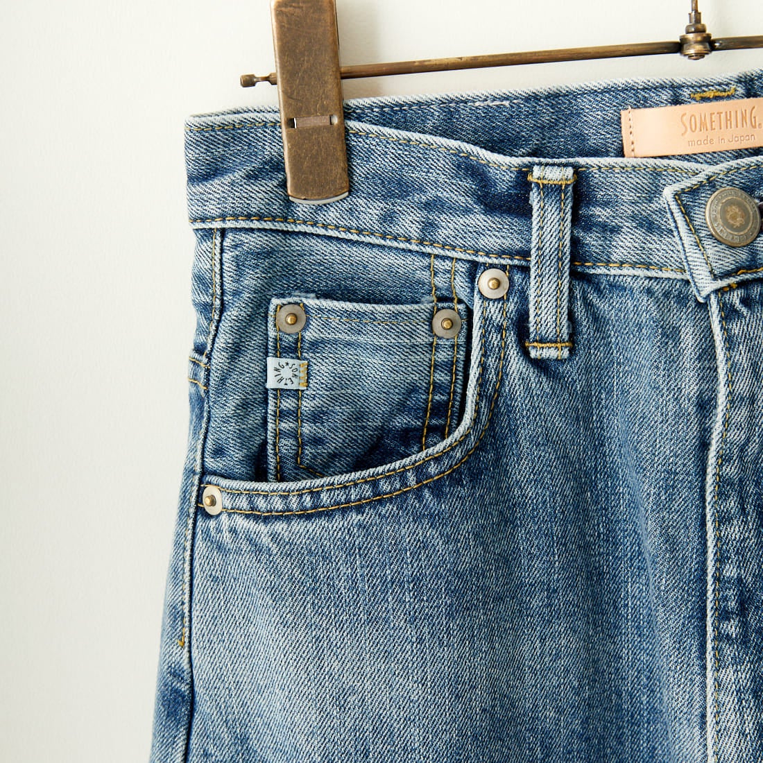 SOMETHING [サムシング] スーパーハイライズワイドストレートデニムパンツ [SA1000]66 L.USED