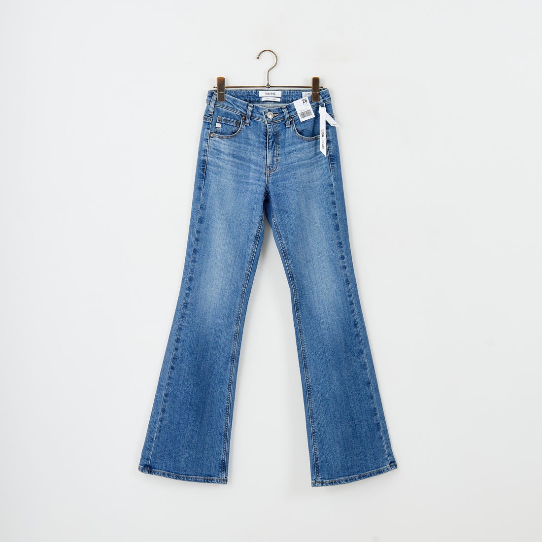 SOMETHING [サムシング] LISA フレアデニムパンツ [SKY31]｜ジーンズ