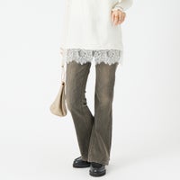 912 BROWN &&モデル身長：162cm 着用サイズ：26&&