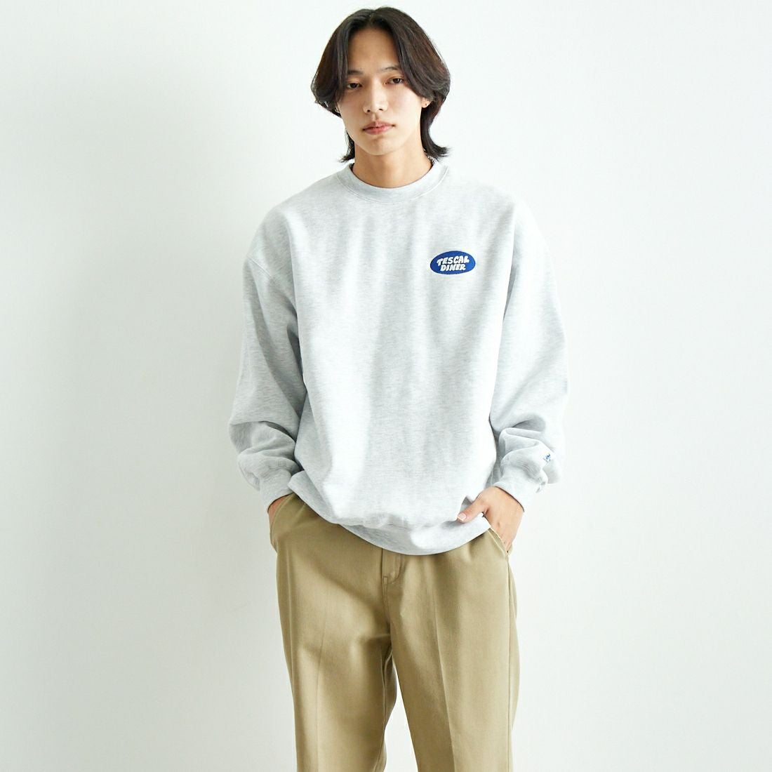 06 OATMEAL&&モデル身長：179cm 着用サイズ：L&&