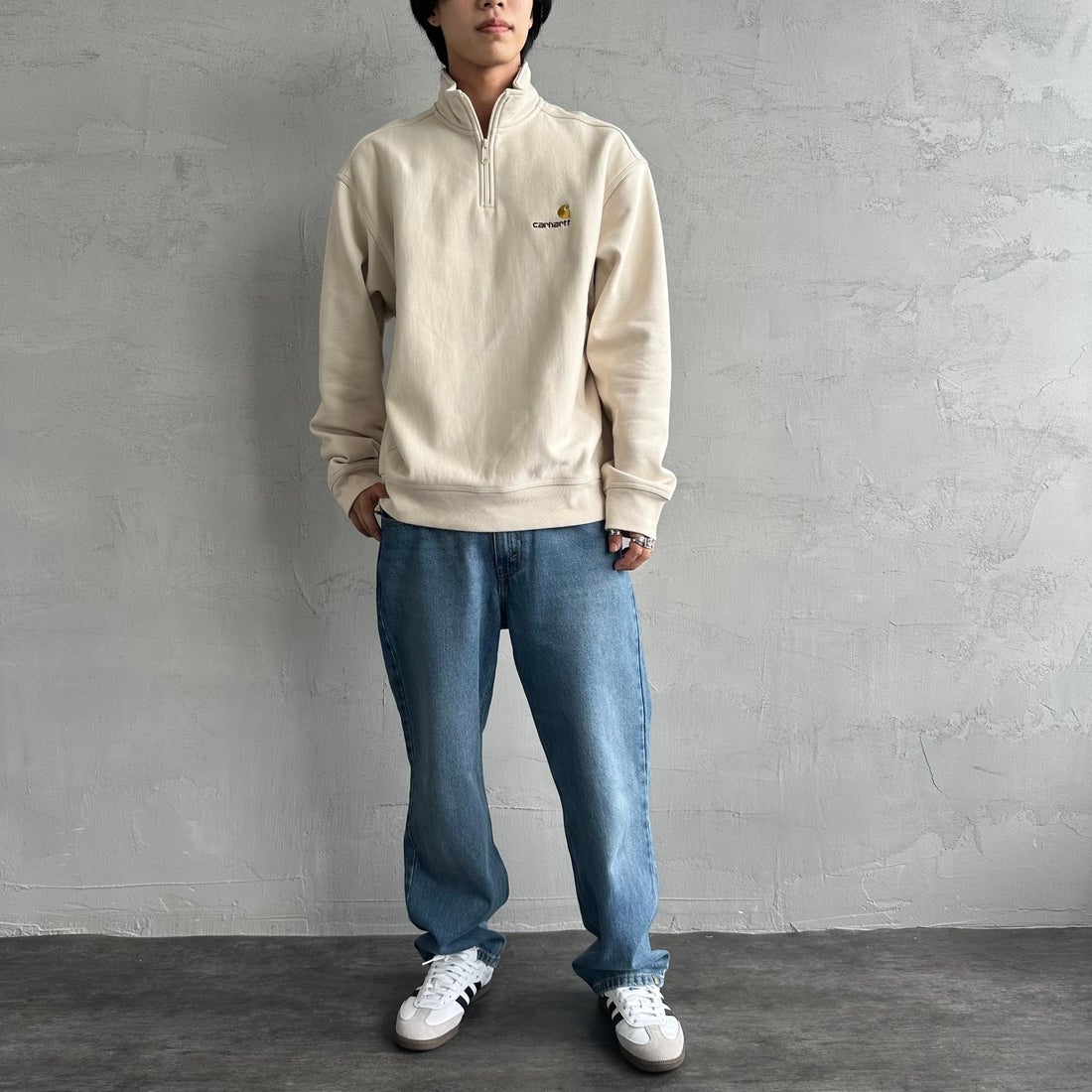 carhartt WIP [カーハートダブリューアイピー] ハーフジップアメリカン