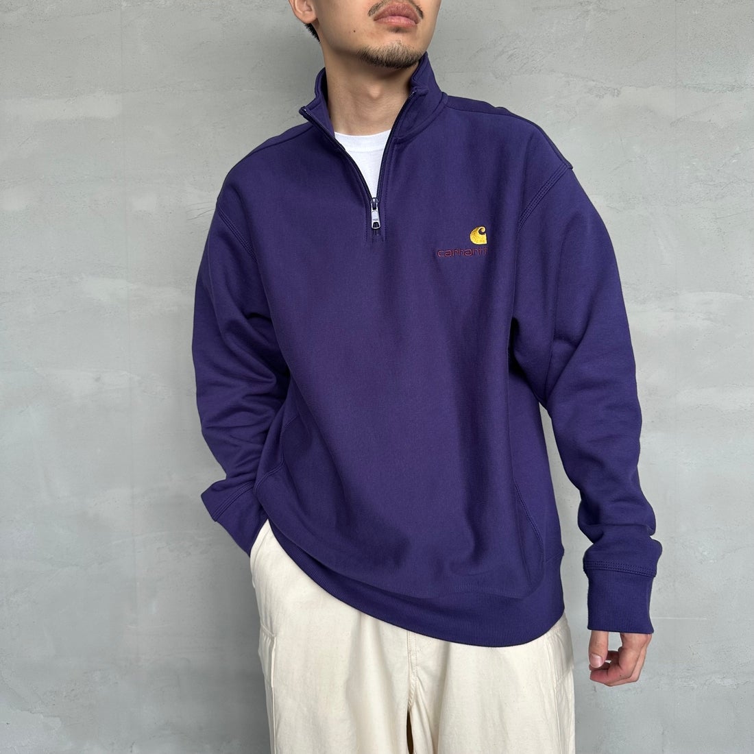 carhartt WIP [カーハートダブリューアイピー] ハーフジップアメリカン