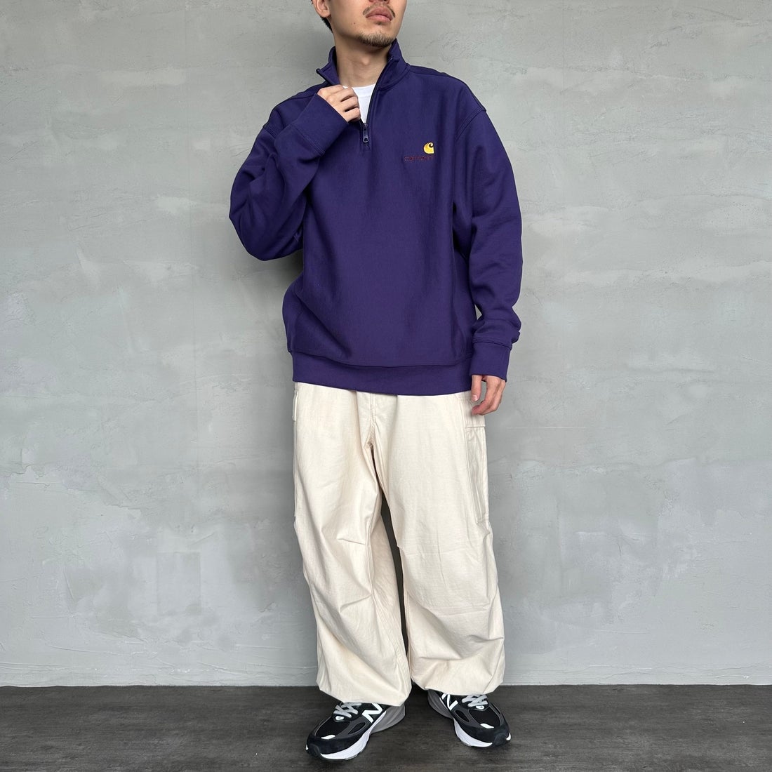 carhartt WIP [カーハートダブリューアイピー] ハーフジップアメリカン