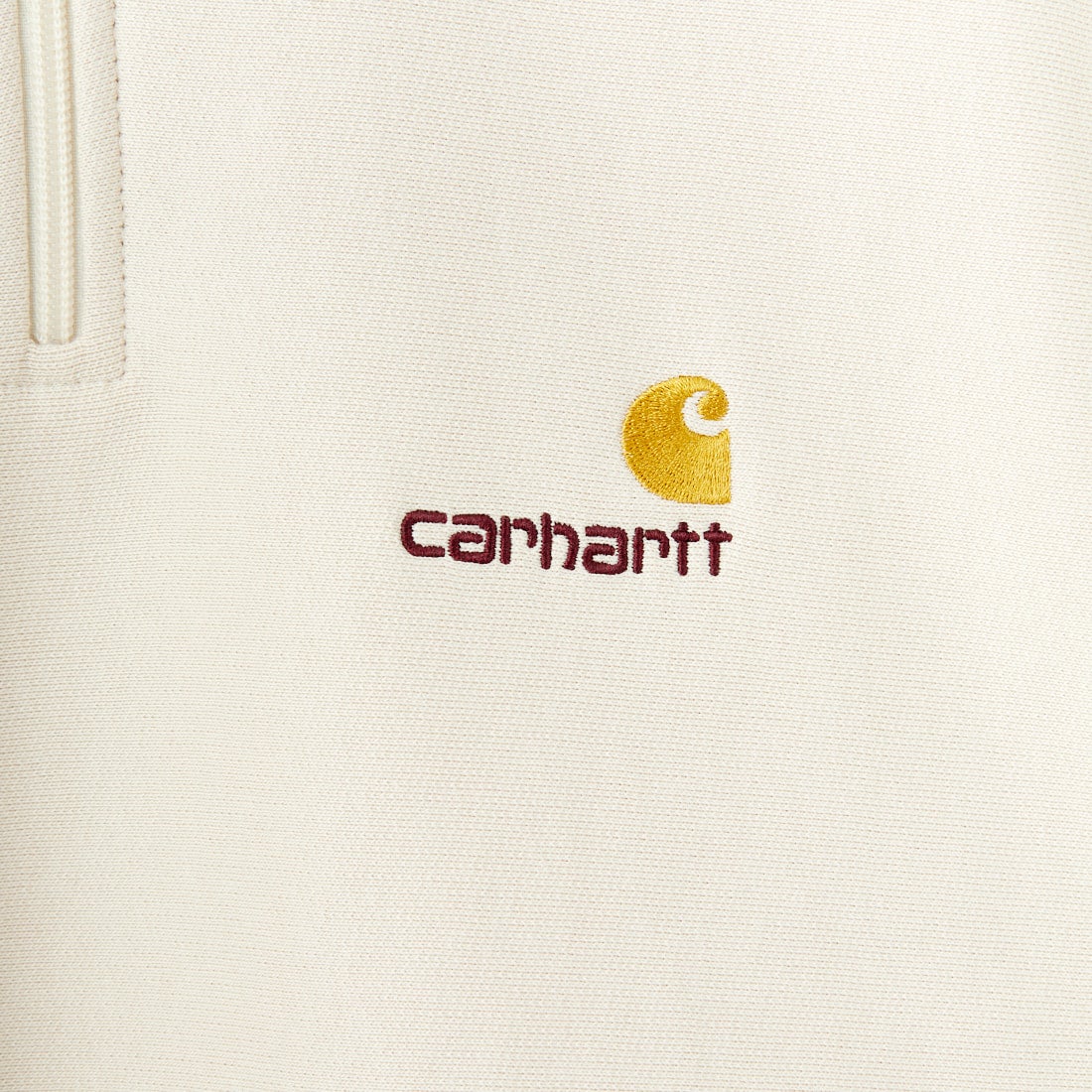 carhartt WIP [カーハートダブリューアイピー] ハーフジップアメリカンスクリプトスウェットシャツ [I027014] MOONBEAM