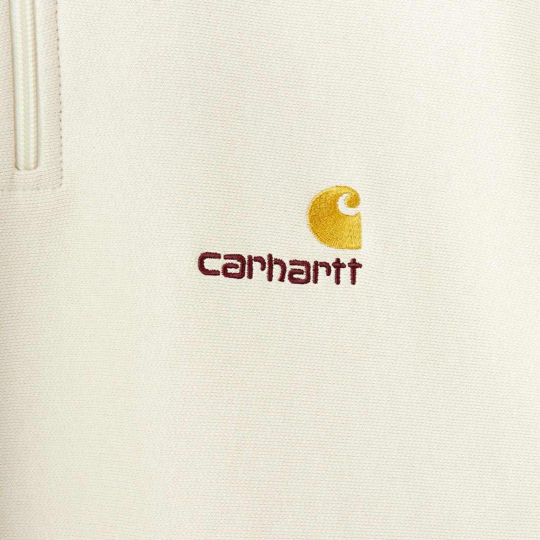 carhartt WIP [カーハートダブリューアイピー] ハーフジップアメリカンスクリプトスウェットシャツ [I027014] MOONBEAM