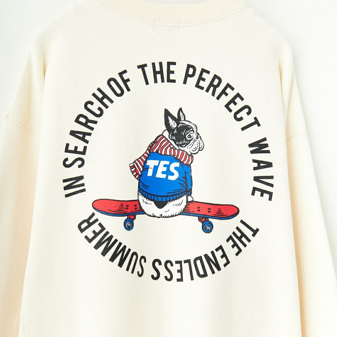 The Endless Summer [エンドレスサマー] 別注 BUHI サークルロゴバックプリントスウェット [FH-24774509-JF] 05 IVORY