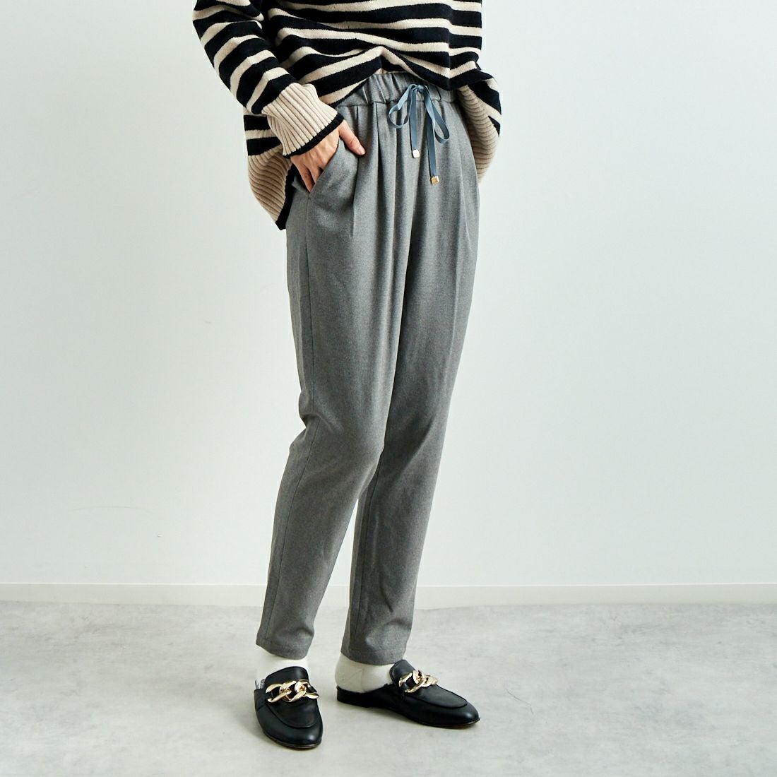 002 Mｸﾞﾚｰ&&モデル身長：158cm 着用サイズ：36&&