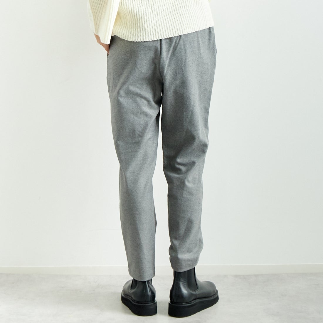 Jeans Factory Clothes [ジーンズファクトリークローズ] コスミカルウォームテーパードパンツ [21243059] 002 Mｸﾞﾚｰ &&モデル身長：167cm 着用サイズ：40&&