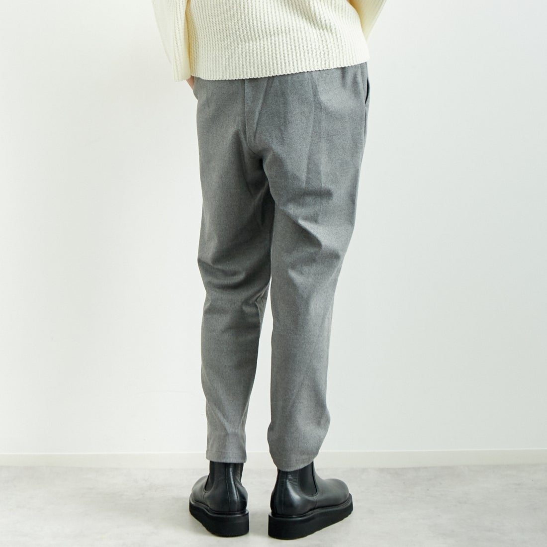 Jeans Factory Clothes [ジーンズファクトリークローズ] コスミカルウォームテーパードパンツ [21243059] 002 Mｸﾞﾚｰ &&モデル身長：167cm 着用サイズ：40&&