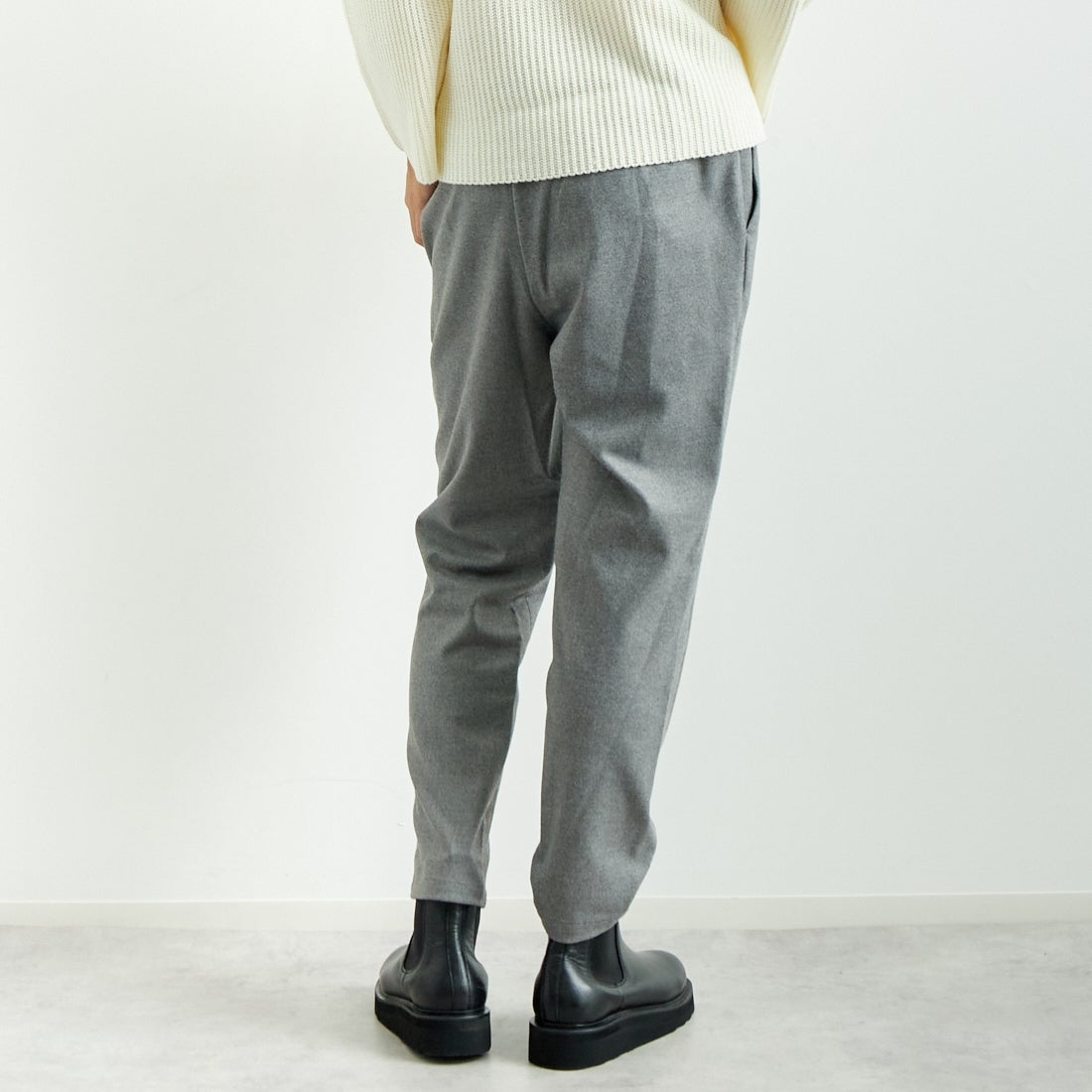 Jeans Factory Clothes [ジーンズファクトリークローズ] コスミカルウォームテーパードパンツ [21243059] 002 Mｸﾞﾚｰ &&モデル身長：167cm 着用サイズ：40&&