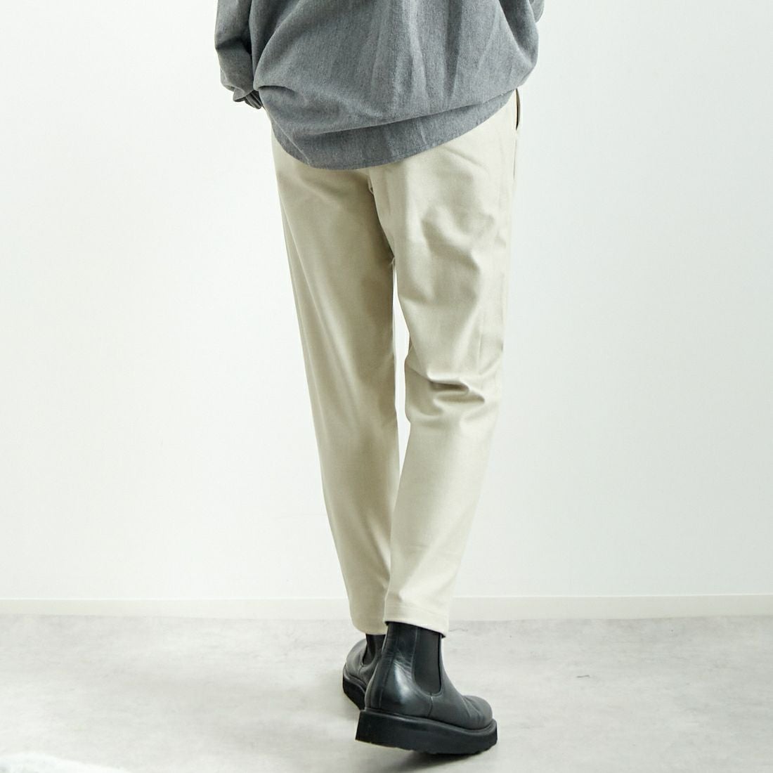 Jeans Factory Clothes [ジーンズファクトリークローズ] コスミカルウォームテーパードパンツ [21243059] 033 ﾍﾞｰｼﾞｭ &&モデル身長：167cm 着用サイズ：40&&