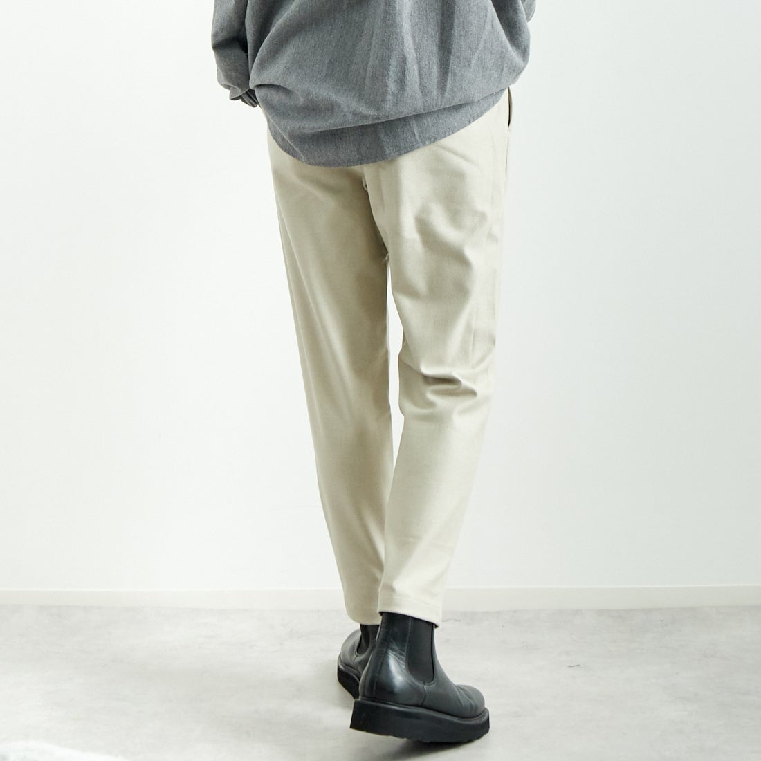 Jeans Factory Clothes [ジーンズファクトリークローズ] コスミカルウォームテーパードパンツ [21243059] 033 ﾍﾞｰｼﾞｭ &&モデル身長：167cm 着用サイズ：40&&