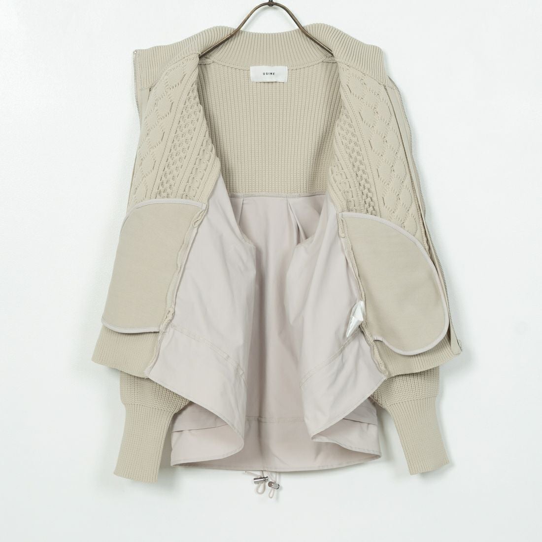 USINE [ユジーヌ] ケーブル布帛ドッキングブルゾン [11243819] ｸﾞﾚｰｼﾞｭ