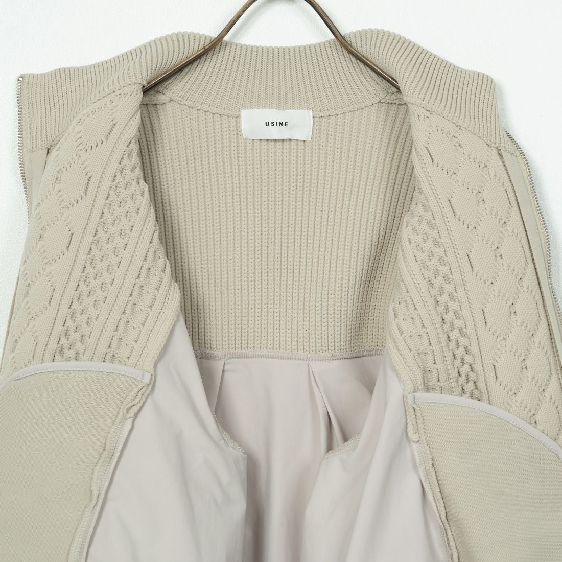 USINE [ユジーヌ] ケーブル布帛ドッキングブルゾン [11243819] ｸﾞﾚｰｼﾞｭ