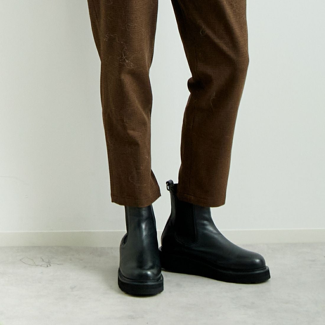 Jeans Factory Clothes [ジーンズファクトリークローズ] コスミカルウォームテーパードパンツ [21243059-1] 036 ﾌﾞﾗｳﾝ &&モデル身長：167cm 着用サイズ：40&&