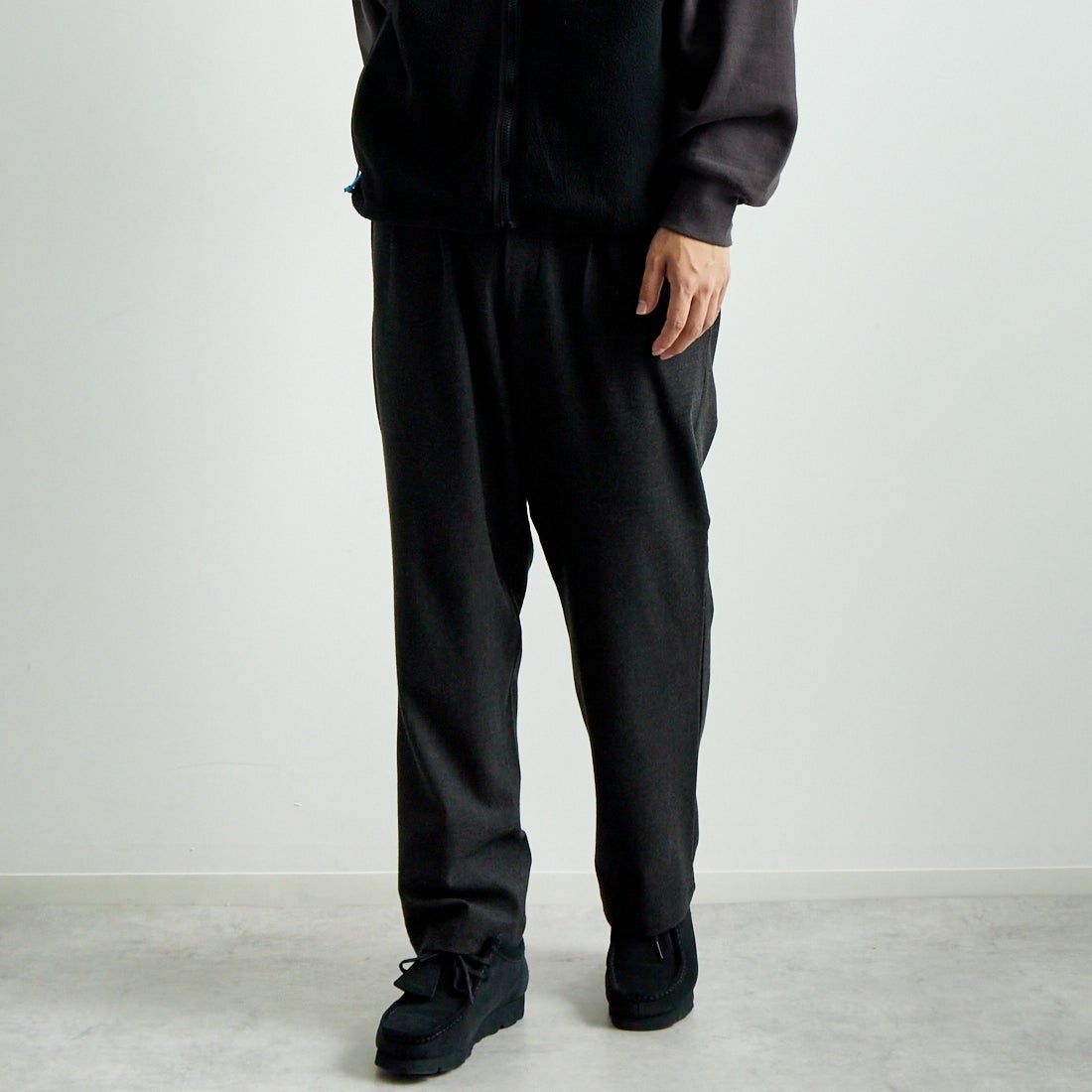BLACK&&モデル身長：179cm 着用サイズ：L&&