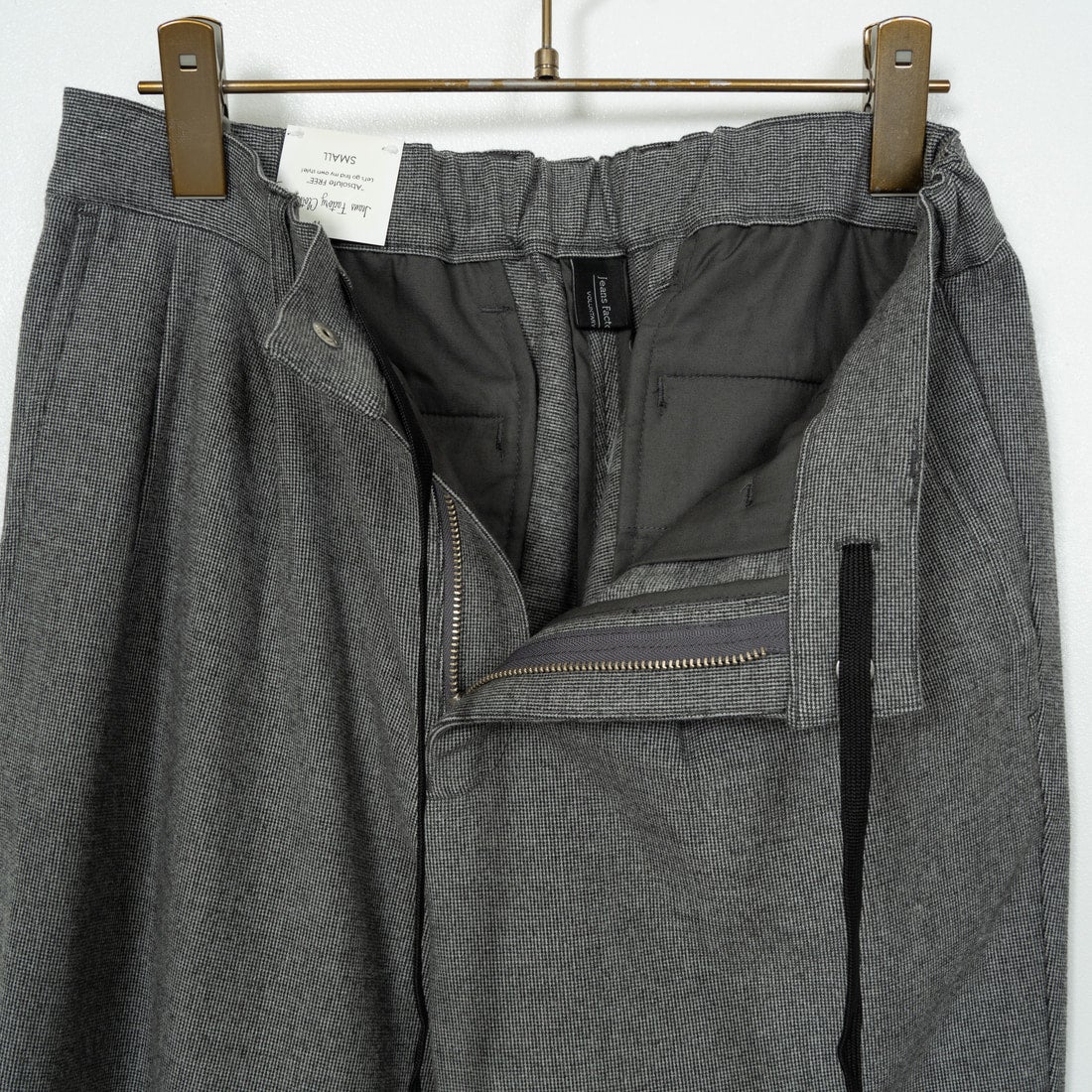 Jeans Factory Clothes [ジーンズファクトリークローズ] PREMIUM WARM タックイージートラウザー [JFC-244-083] GREY