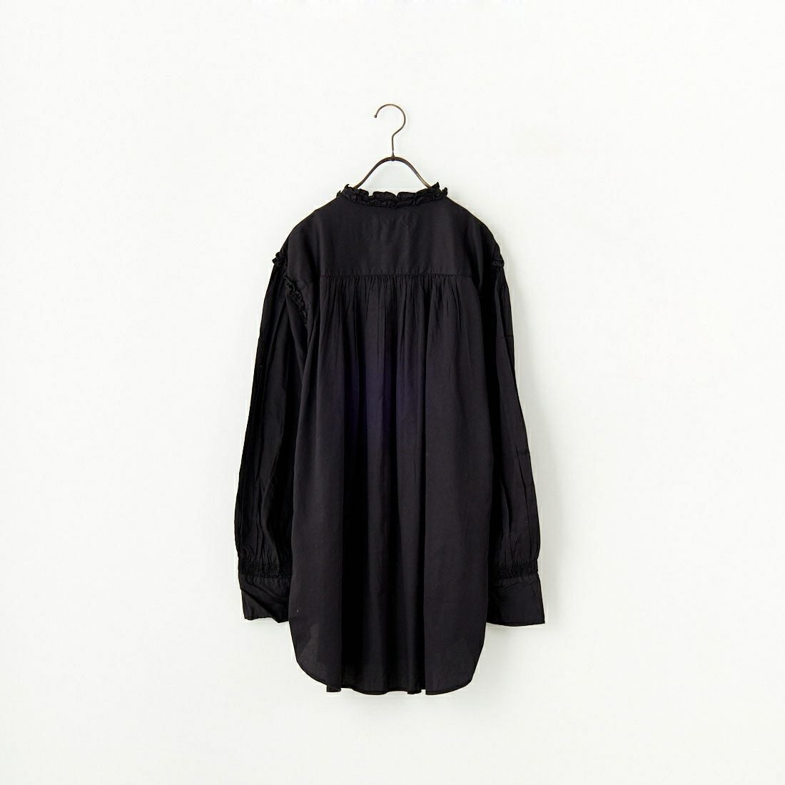 crinkle crinkle crinkle [クリンクル クリンクル クリンクル] ピンタックフリルブラウス [CC-3006] BLACK