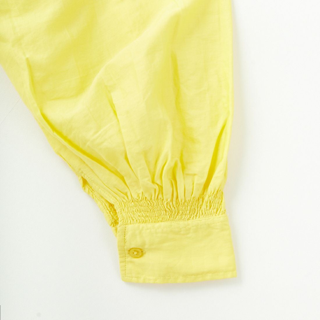 crinkle crinkle crinkle [クリンクル クリンクル クリンクル] ラウンドカラーボリュームブラウス [CC-3011] YELLOW