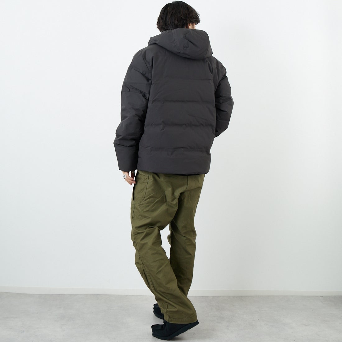 patagonia [パタゴニア] メンズ ジャクソン グレイシャージャケット [27921] BLK &&モデル身長：179cm 着用サイズ：L&&