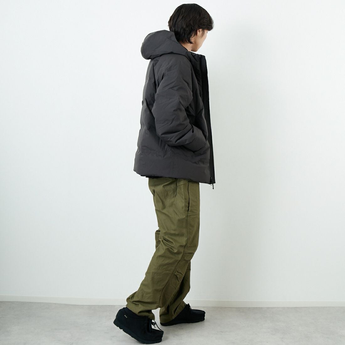 patagonia [パタゴニア] メンズ ジャクソン グレイシャージャケット [27921] BLK &&モデル身長：179cm 着用サイズ：L&&