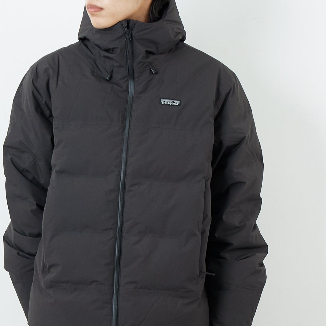 patagonia [パタゴニア] メンズ ジャクソン グレイシャージャケット [27921] BLK &&モデル身長：179cm 着用サイズ：L&&