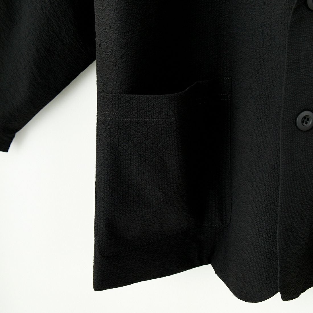 THOUSAND MILE [サウザンド マイル] 別注 シアサッカージャケット&パンツ セットアップ [TM251SS50471-JF] 09 BLACK