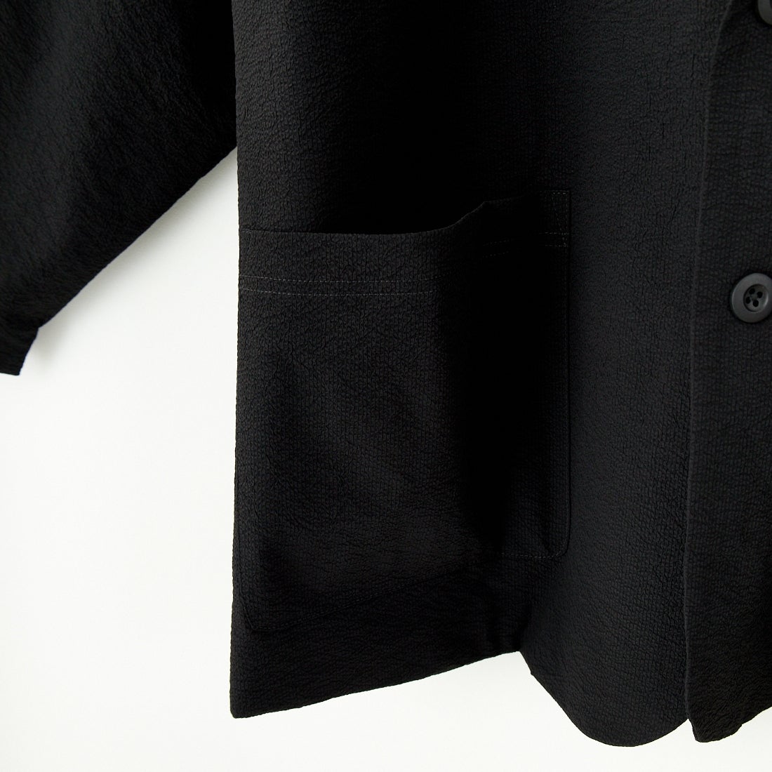 THOUSAND MILE [サウザンド マイル] 別注 シアサッカージャケット&パンツ セットアップ [TM251SS50471-JF] 09 BLACK