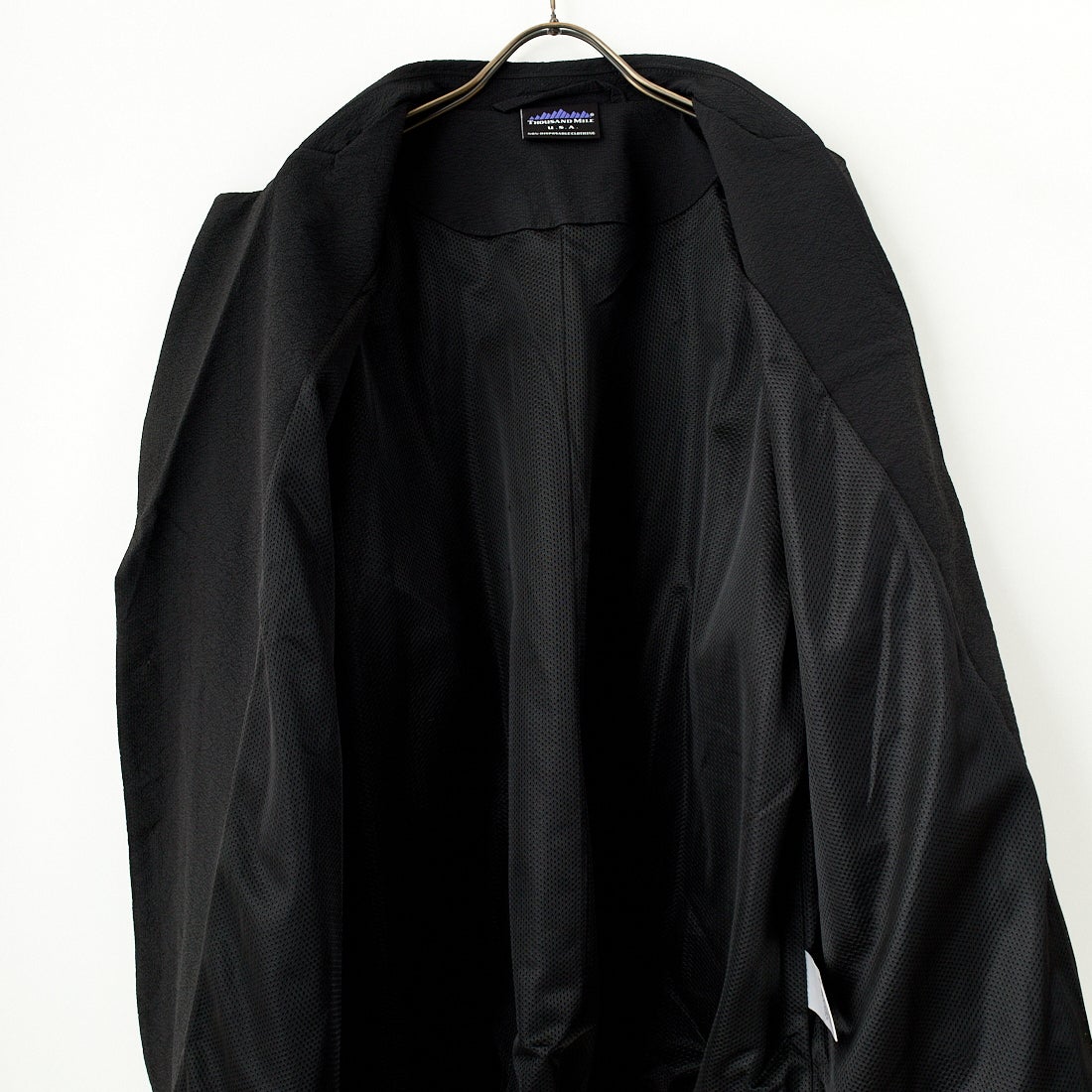 THOUSAND MILE [サウザンド マイル] 別注 シアサッカージャケット&パンツ セットアップ [TM251SS50471-JF] 09 BLACK