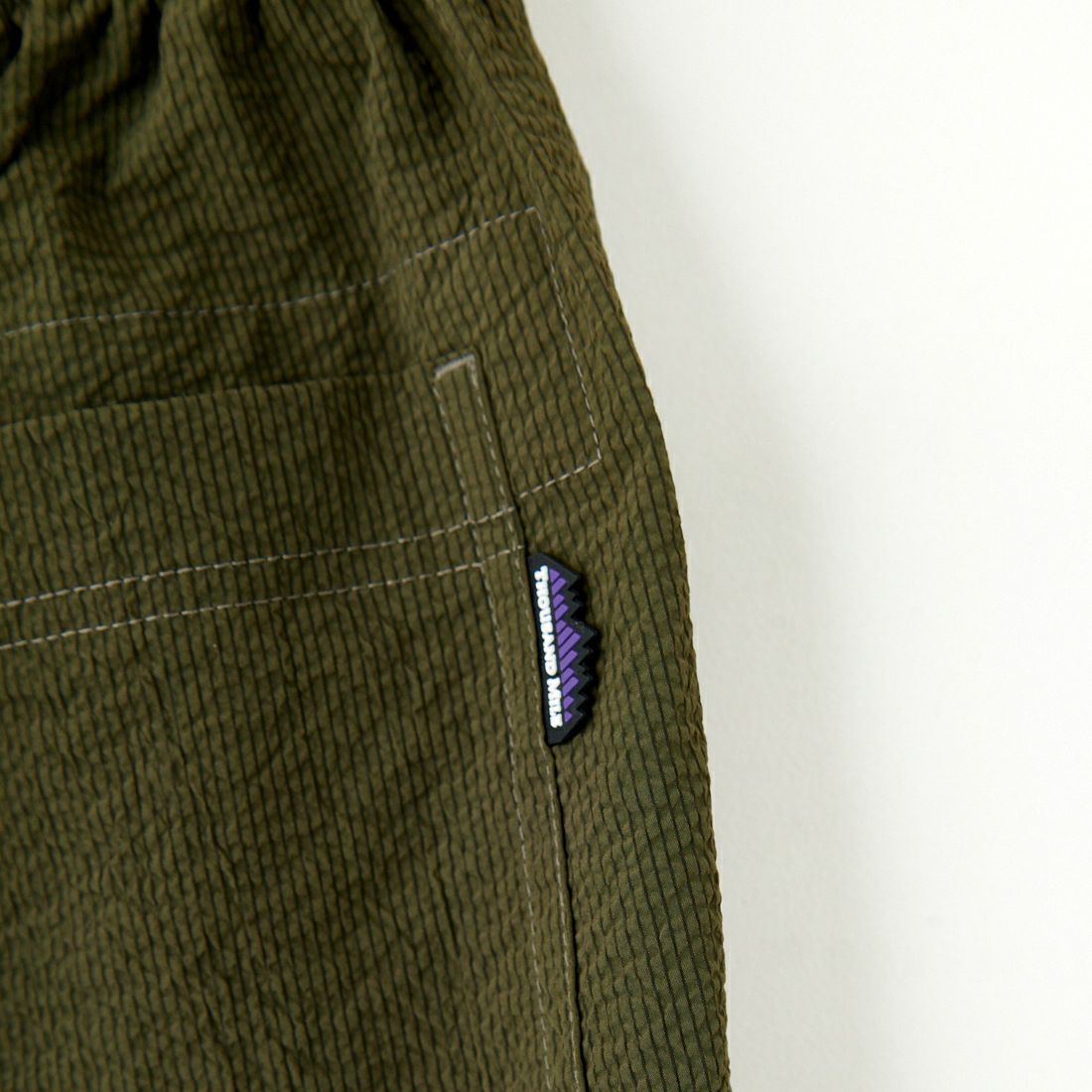 THOUSAND MILE [サウザンド マイル] 別注 シアサッカージャケット&パンツ セットアップ [TM251SS50471-JF] 67 OLIVE