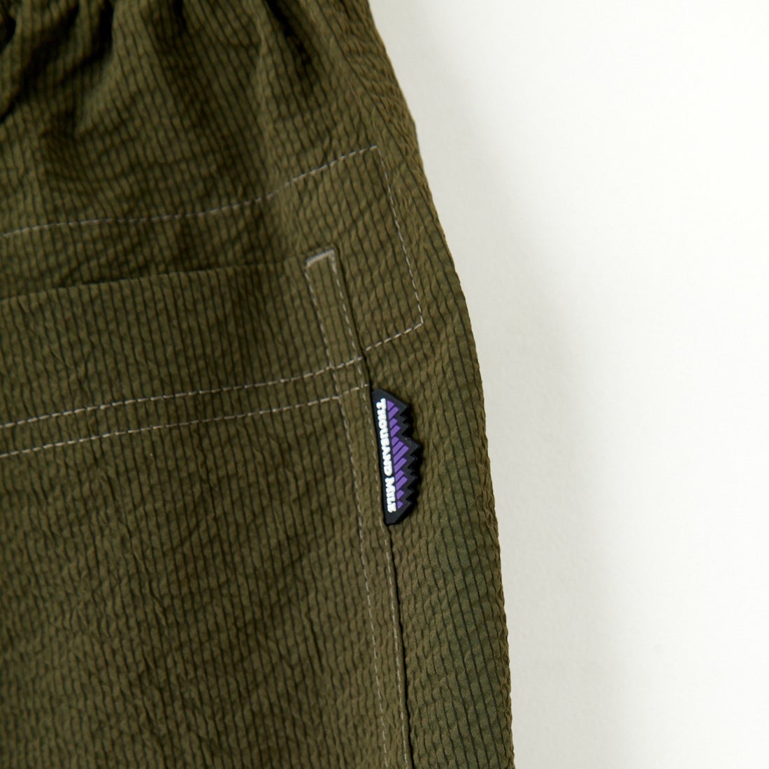 THOUSAND MILE [サウザンド マイル] 別注 シアサッカージャケット&パンツ セットアップ [TM251SS50471-JF] 67 OLIVE