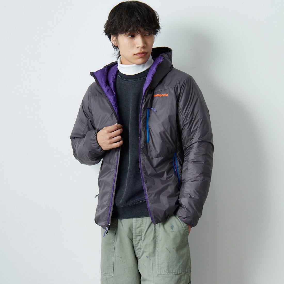 patagonia [パタゴニア] メンズ DASライトフーディ [85301] FGE &&モデル身長：179cm 着用サイズ：S&&
