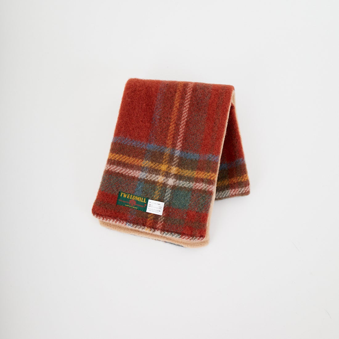 TWEED MILL [ツィードミル] 別注 チェック×フリース リバーシブル差し込みマフラー [17-93-PNWFL-JF] A ROYAL/CM