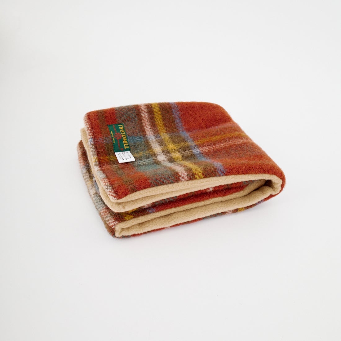 TWEED MILL [ツィードミル] 別注 チェック×フリース リバーシブル差し込みマフラー [17-93-PNWFL-JF] A ROYAL/CM
