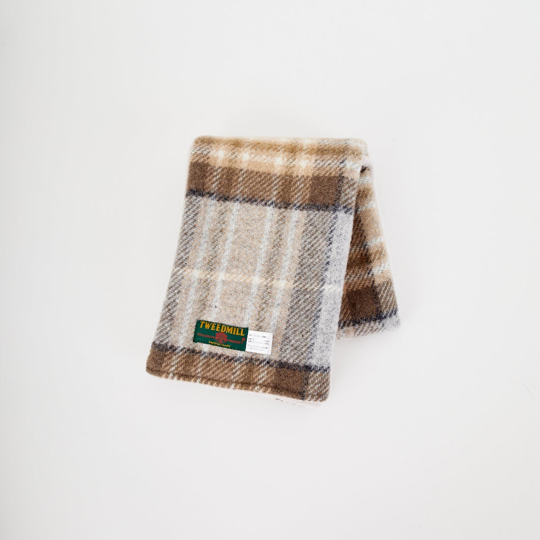 TWEED MILL [ツィードミル] 別注 チェック×フリース リバーシブル差し込みマフラー [17-93-PNWFL-JF] MCKELL/OA