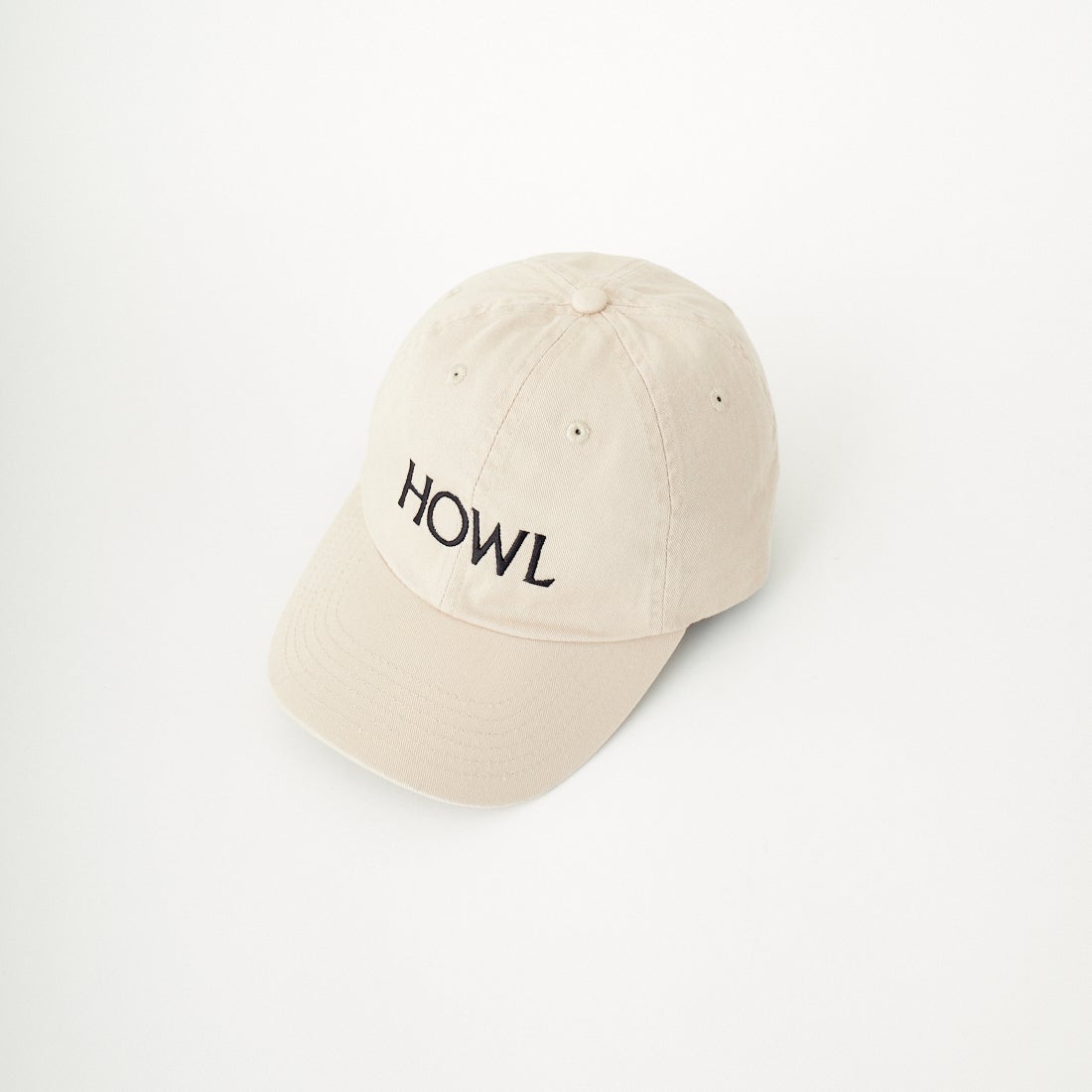 City Lights Bookstore [シティライツ ブックストア] ロゴ刺繍キャップ [CL-CAP01] HOWL/KHAKI