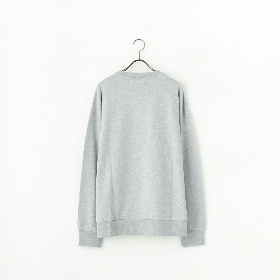 1PIU1UGUALE3 RELAX [ウノ ピゥ ウノ ウグァーレ トレ] 別注 発泡プリントロゴ クルーネックスウェット [USO-24120IN-JF] GRAY