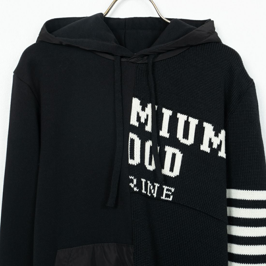 P.M.D.S. [ピーエムディーエス] 切り替えパーカー [RAISAMGA435] BLACK