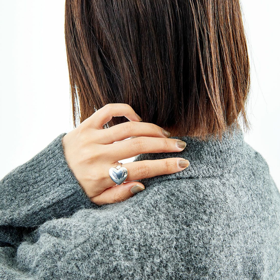 PHILIPPE AUDIBERT [フィリップ オーディベール] WANDA SIMPLE COEUR LATION ハートモチーフ シルバーリング [BG5412] SILVER