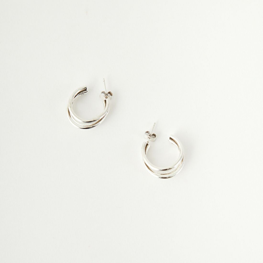 PHILIPPE AUDIBERT [フィリップ オーディベール] CREOLE NEAL PM LATION シルバーフープピアス [BO4760] SILVER