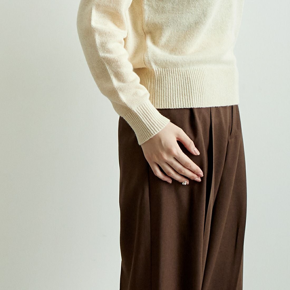 Jeans Factory Clothes [ジーンズファクトリークローズ] スタンダードVネックニット [24FW-IN-001] IVORY