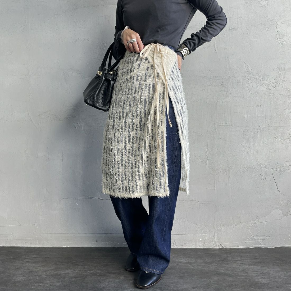 21 IVORY&&モデル身長：150cm 着用サイズ：F&&