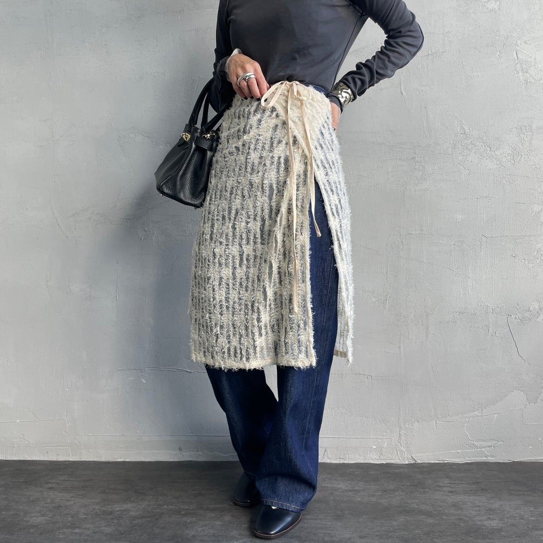 21 IVORY&&モデル身長：150cm 着用サイズ：F&&