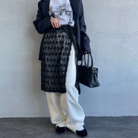 09 BLACK&&モデル身長：150cm 着用サイズ：F&&