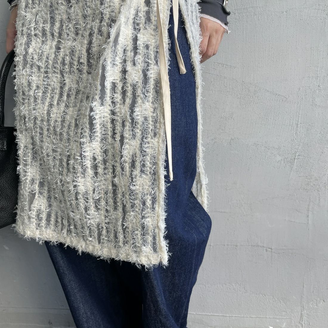 By/m [バイエム] マルチWAY チュールフェザーシアーラップスカート [B24142017] 21 IVORY