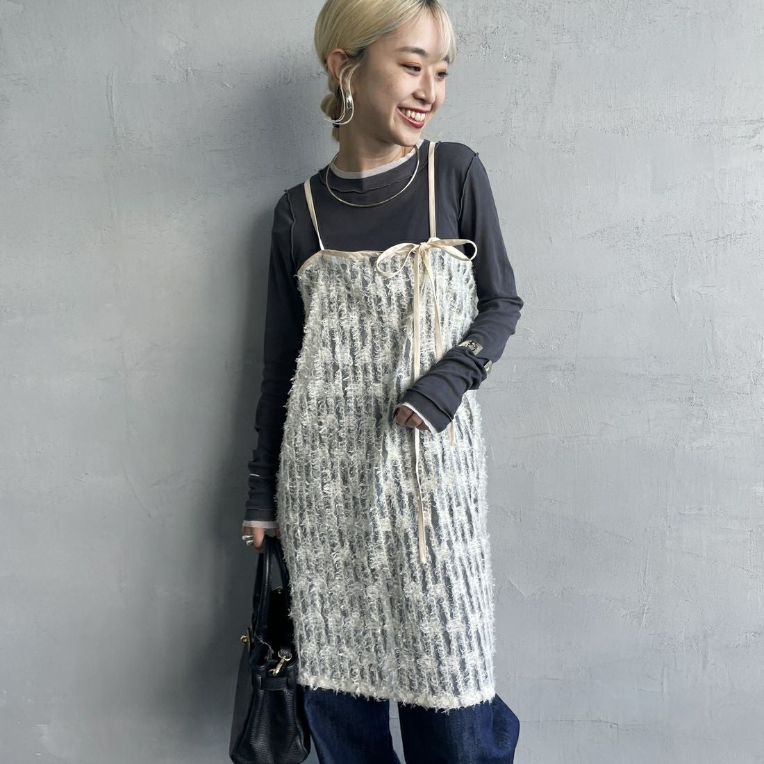 By/m [バイエム] マルチWAY チュールフェザーシアーラップスカート