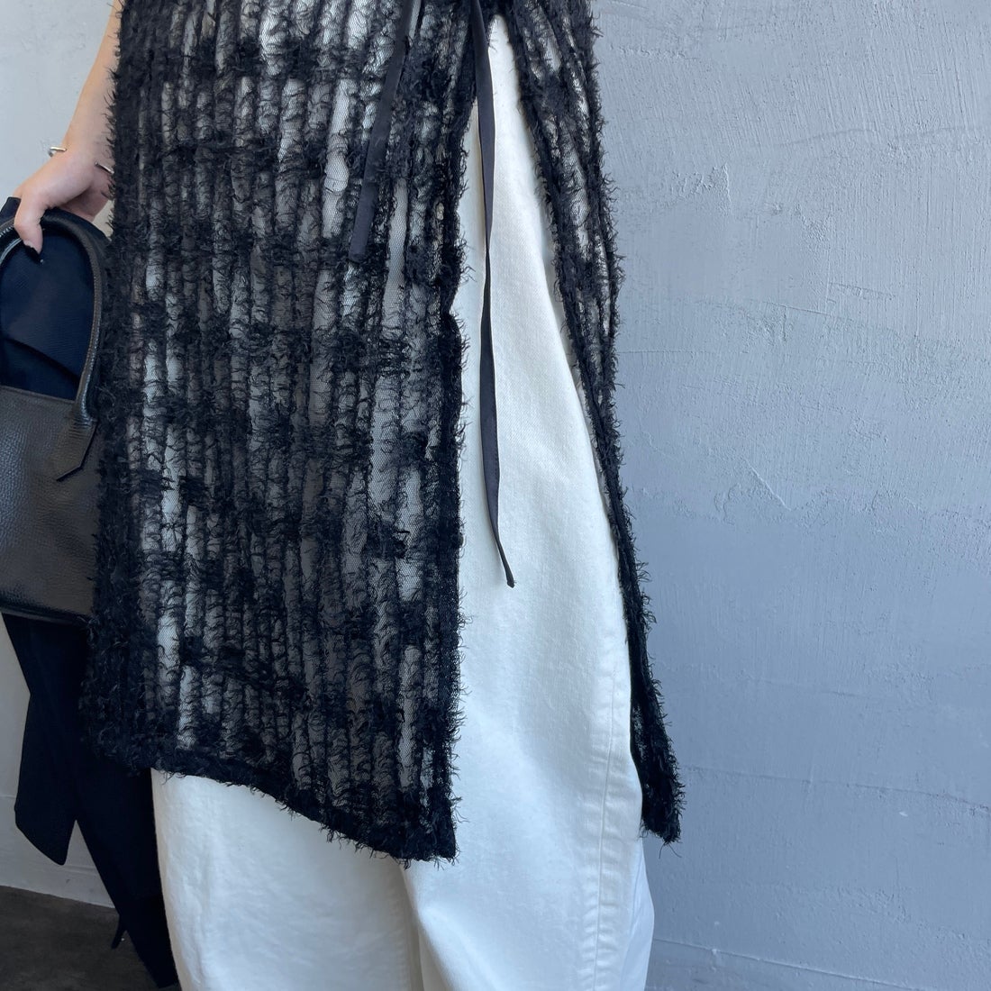 By/m [バイエム] マルチWAY チュールフェザーシアーラップスカート [B24142017] 09 BLACK