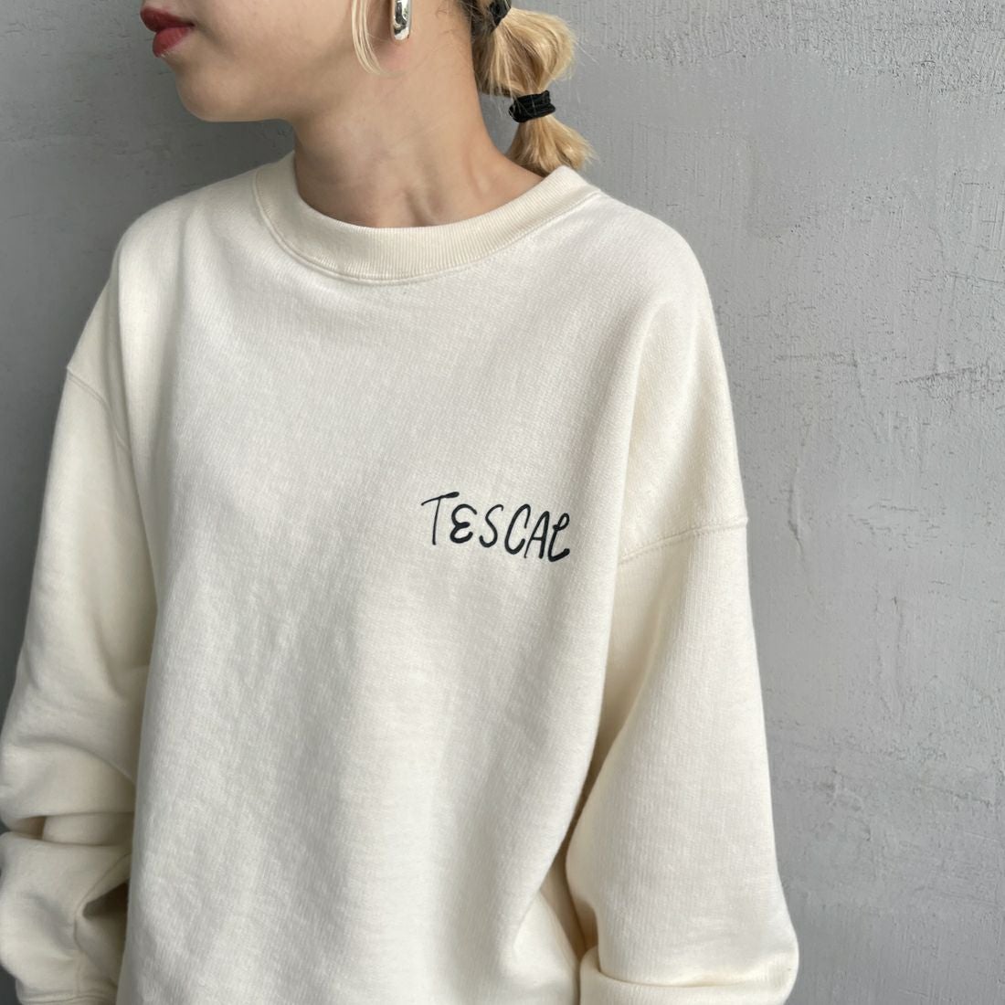 The Endless Summer [エンドレスサマー] 別注 手描き風BUHI バックプリントスウェット [FH-24774502-JF] 05 IVORY